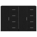 vidaXL Buffets 2 Pièces Chêne noir 60 x 31 x 84 cm Bois d'ingénierie