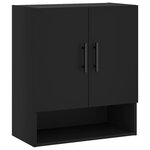 vidaXL Armoire murale noir 60x31x70 cm bois d'ingénierie