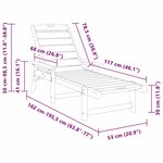 vidaXL Chaises longues 2 Pièces Noir 162x53x98 5 cm HDPE