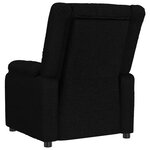 vidaXL Fauteuil inclinable Noir Tissu