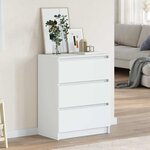 vidaXL Buffet Blanc 60x35x76 cm Bois d'ingénierie
