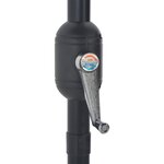 vidaXL Parasol de balcon avec mât en aluminium Vert 270x144 cm Demi