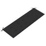 vidaXL Banc de jardin avec coussin anthracite 150 cm Teck massif