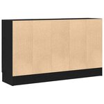 vidaXL Buffet Noir 120 x 30.5 x 70 cm Bois d'ingénierie