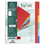 Intercalaires carte lustrée 400g 6 positions - A4 maxi Couleurs assorties EXACOMPTA