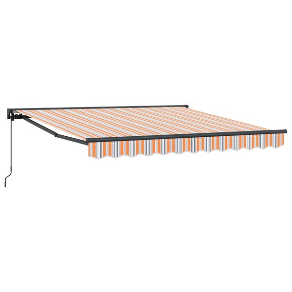 vidaXL Auvent Rétractable Bleu Marine 350x250 cm