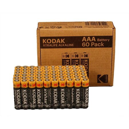 Pack de 60 piles alcalines LR03 AAA KODAK