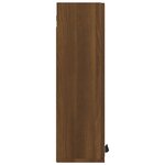 vidaXL Armoire à miroir de salle de bain Chêne marron 64x20x67 cm