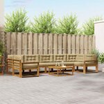 vidaXL Ensemble de canapés d'extérieur 8 Pièces Naturel et Beige