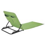 HI Chaise tapis de plage pliable PVC Vert