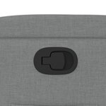 vidaXL Fauteuil inclinable en tissu gris clair