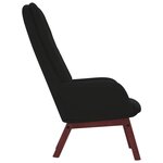 vidaXL Chaise de relaxation Noir Velours