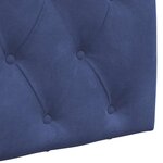vidaXL Tête de lit suspendue Bleu police Velours