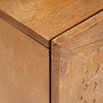 vidaXL Table de chevet 2 Pièces Marron clair 40 x 33 x 46 cm