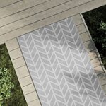 vidaXL Tapis d'extérieur ARAKIL gris 80 x 150 cm PP