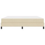 vidaXL Lit à ressorts avec matelas Crème 180 x 200 cm tissu