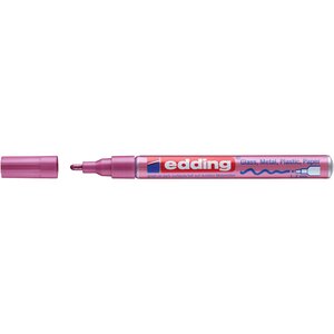 Marqueur Peinture Brillante 751 Rose Métallisé Pointe Fine 1-2 mm x 10 EDDING