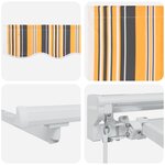 vidaXL Auvent Rétractable Bleu Marine 400x200 cm