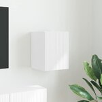 vidaXL Meuble TV mural Blanc 30 x 31 x 40 cm Bois d'ingénierie