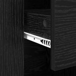 vidaXL Buffet Chêne noir 100 x 30 x 59 5 cm Bois d'ingénierie