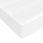 vidaXL Sommier à lattes de lit avec matelas Blanc 140x190cm Similicuir