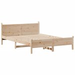 vidaXL Cadre de lit sans matelas 160x200 cm bois massif de pin
