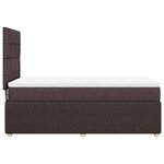 vidaXL Sommier à lattes de lit avec matelas Marron foncé 90x190 cm