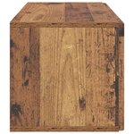 vidaXL Meuble TV mural Bois ancien 59 5 x 31 x 30 cm Bois d'ingénierie