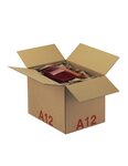 (lot  20 caisses) caisse carton palettisable a - norme ect - longueur de 300 à 600 mm 600 x 400 x 200 mm