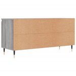 vidaXL Meuble TV sonoma gris 104x35x50 cm bois d'ingénierie