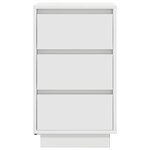 vidaXL Table de chevet avec lumières LED blanc 38x34x65 cm