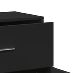 vidaXL Buffet noir 60x31x70 cm bois d'ingénierie