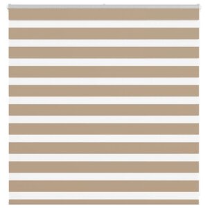 vidaXL Store zèbre marron sable largeur du tissu 135 9 cm polyester
