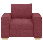 vidaXL Canapé Fauteuil Rouge Vin 60 cm Tissu