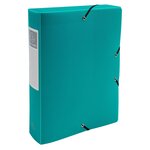 Boite De Classement Exabox Dos 60mm Polypropylène 7/10e Opak - A4 - Vert Foncé - X 8 - Exacompta