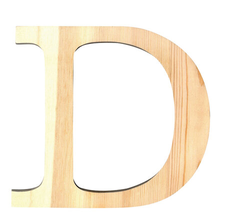 Alphabet en bois 11 5cm Lettre D