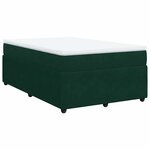 vidaXL Sommier à lattes de lit avec matelas vert foncé 120x190 cm