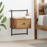 vidaXL Cabinet de chevet Bois ancien 35 x 30 x 51 cm Bois d'ingénierie