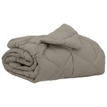 vidaXL Duvet d'été simple 220 x 135 cm Été 200 gsm Gris clair