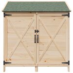 vidaXL Abri de jardin Naturel 106 x 56 x 113 5 cm Bois de Sapin Massif