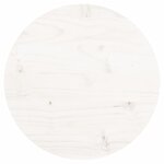 vidaXL Dessus de table rond blanc Ø30x3 cm bois de pin massif