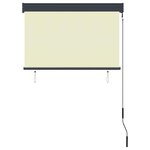 vidaXL Store roulant d'extérieur 100 x 250 cm Crème