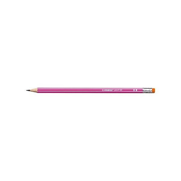 Crayon graphite STABILO pencil 160 bout gomme HB - rose STABILO