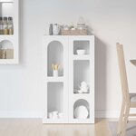 vidaXL Buffet Blanc brillant 59 x 35 x 100 5 cm Bois d'ingénierie