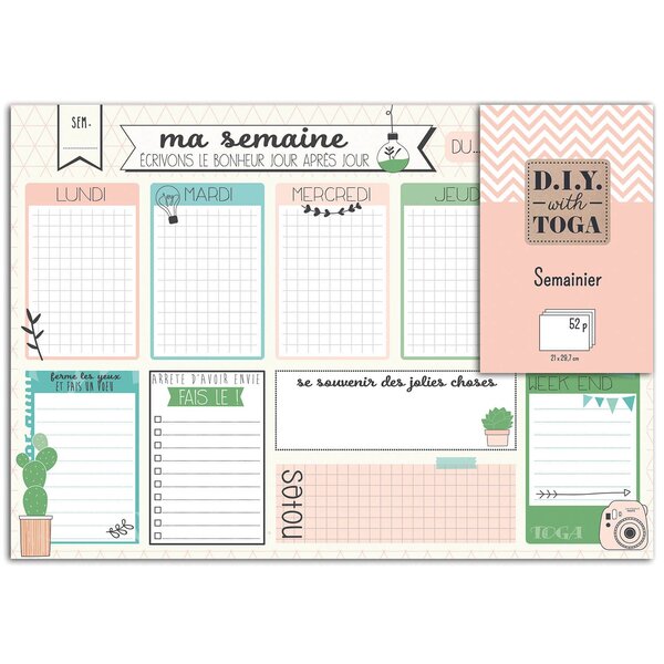 Semainier Organiseur Enjoy The Little Things - Draeger paris
