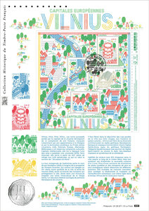 Document philatélique - Capitales Européennes - Vilnius