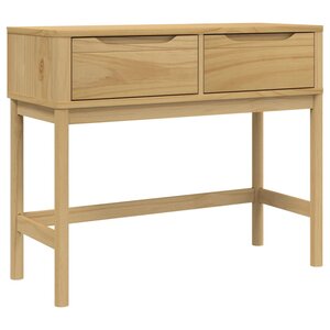 vidaXL Table console FLORO marron cire 89 5x36 5x73 cm pin massif