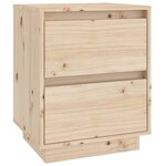 vidaXL Tables de chevet 2 Pièces 40x35x50 cm Bois de pin solide