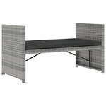 Salon de jardin meuble d'extérieur ensemble de mobilier 5 pièces avec coussins résine tressée gris 02_0016433