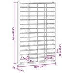 vidaXL Vitrine de collection en bois avec 56 compartiments